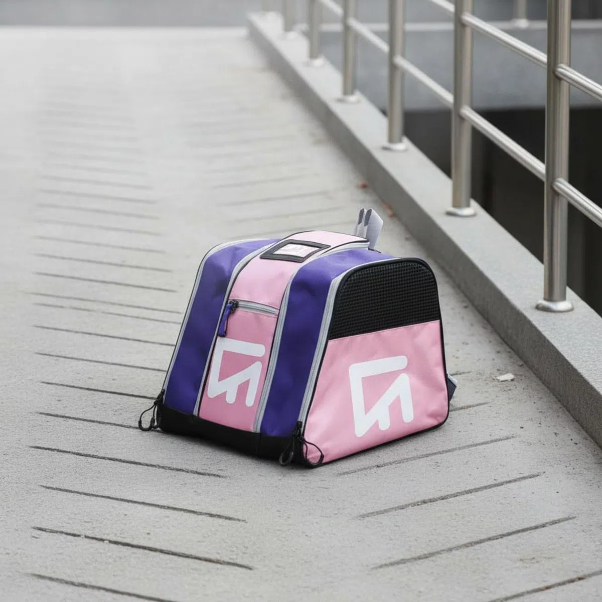 Zaino per Pattini Borsa Pattinaggio Sacca Borsa Attrezzatura Grande Capacità per Casco E Protezioni Nylon Resistente Adatto per Pista di Pattinaggio Allenamenti Viaggi