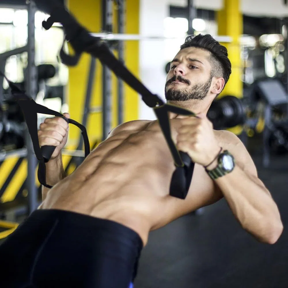 Trx Fitness Professionale, Cinghie Multifunzione Regolabili, Cavi per Allenamento in Sospensione, Sling Trainer, Trx Fitness da Casa per Calisthenics, Crossfit, Flessioni e Suspension Training