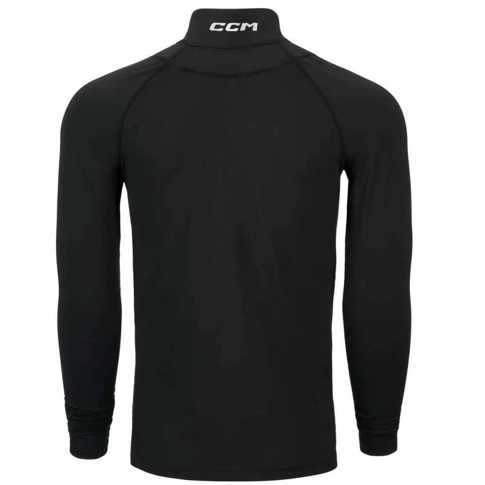 CCM Hockey compressione manica lunga collo proteggere camicia, resistente al taglio, gioventù