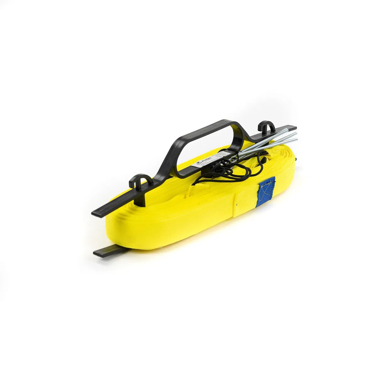 Linee per beach volley, marcatura campo da gioco, 18 m x 9 m, linee per pallone da spiaggia, larghezza 5 cm, marcatura prato, sabbia, gancio di ancoraggio (giallo)