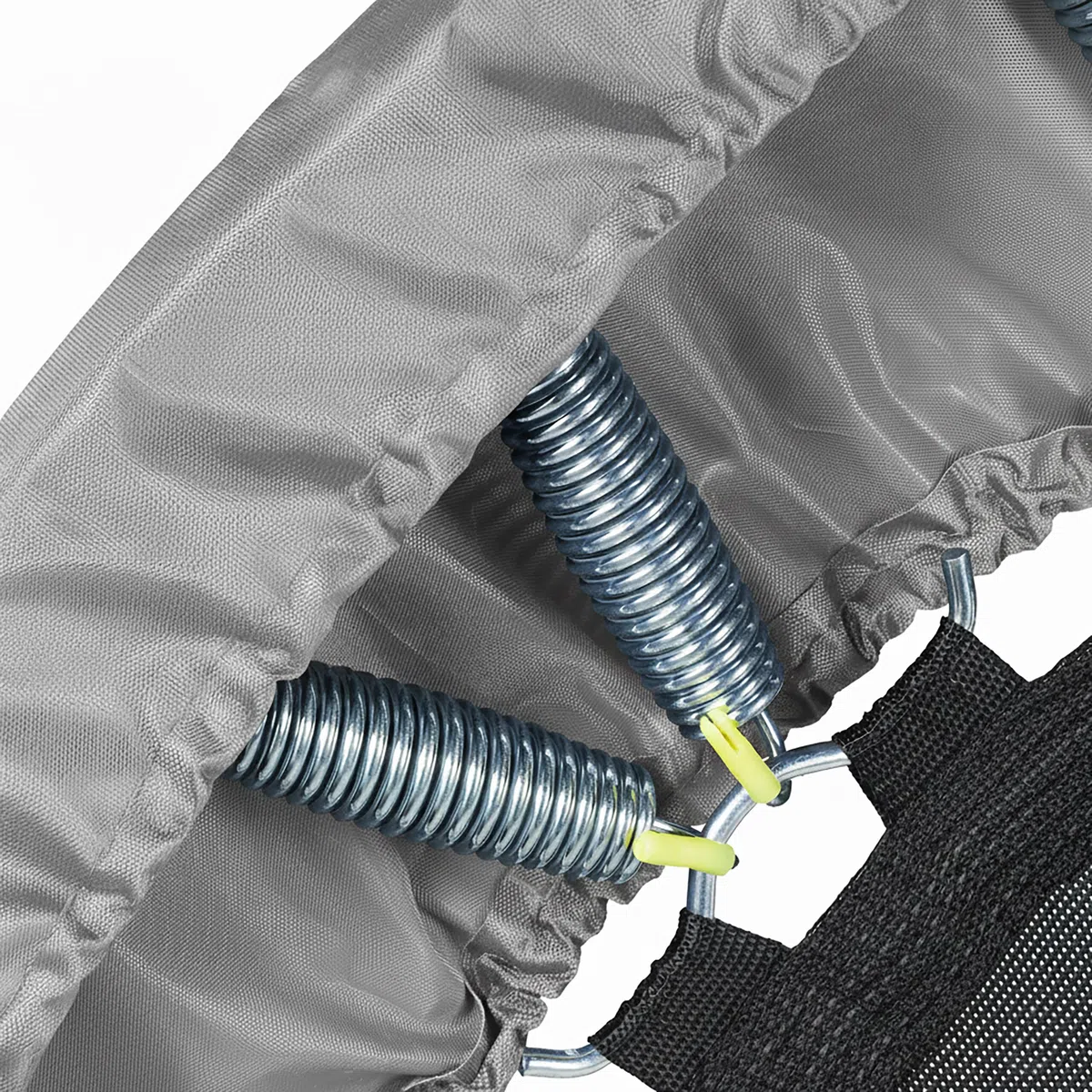 Relaxdays Minitrampolino con barra di sostegno Ø102 cm, pieghevole, fino a 120 kg, fitness indoor, colori vari