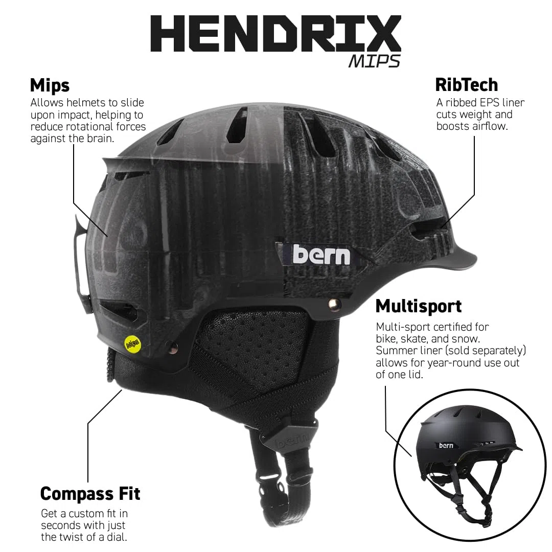 Bern Hendrix MIPS Helm 2025 Matte Grey, L