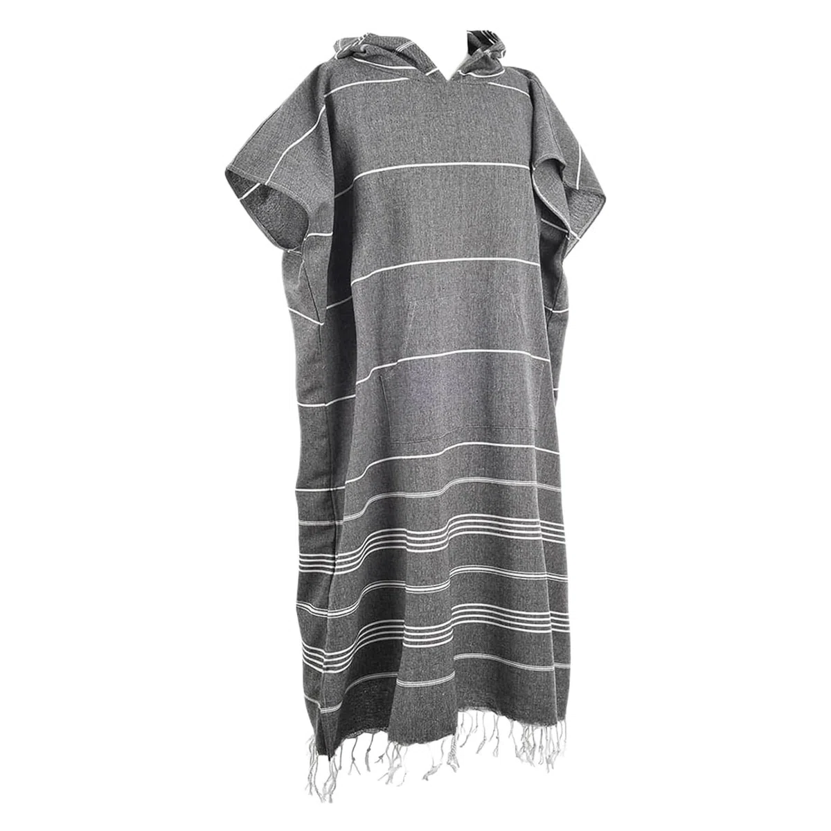 Poncho da surf con cappuccio, 120x90 cm, for uomo e donna, for nuotare, spiaggia, viaggi, asciugatura rapida, accappatoio, mantello, asciugamano bagno per Spiaggia e Sport Acquatici(Dark grey)