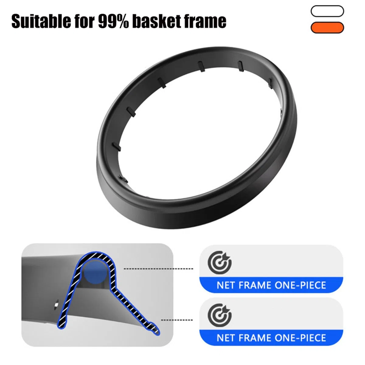 Rete da basket per esterni, telaio per rete da basket rimovibile portatile, rete da basket professionale, resistente alla pioggia e al sole, per sport indoor ed all'aperto
