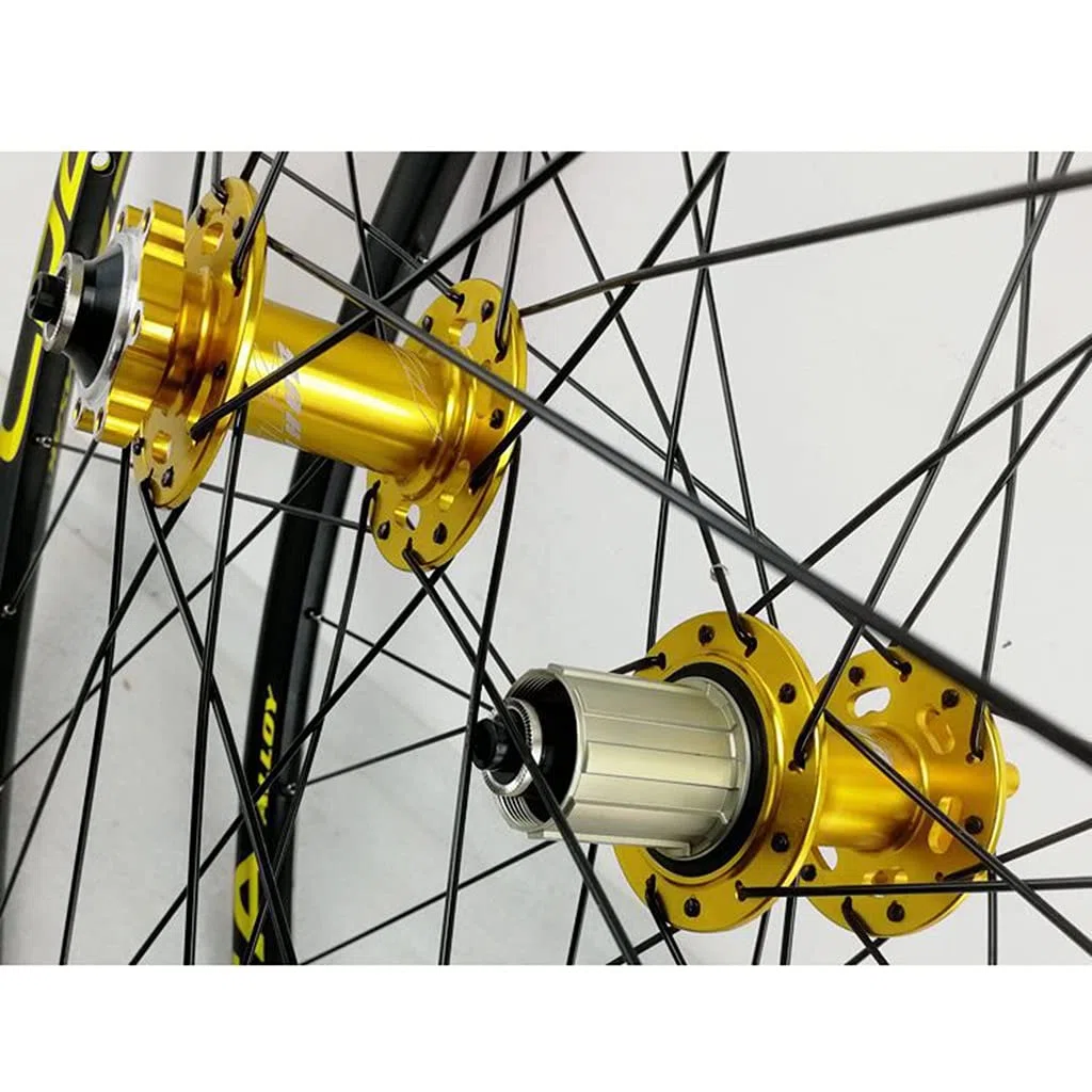 ZFF Bicicletta da Montagna Ruote 26/27.5/29 Pollici Freni A Disco Doppio Muro Cerchio MTB Ruote di Montagna Rilascio Rapido per 7/8/9/10/11/12 velocità Cassetta Ruota Libera