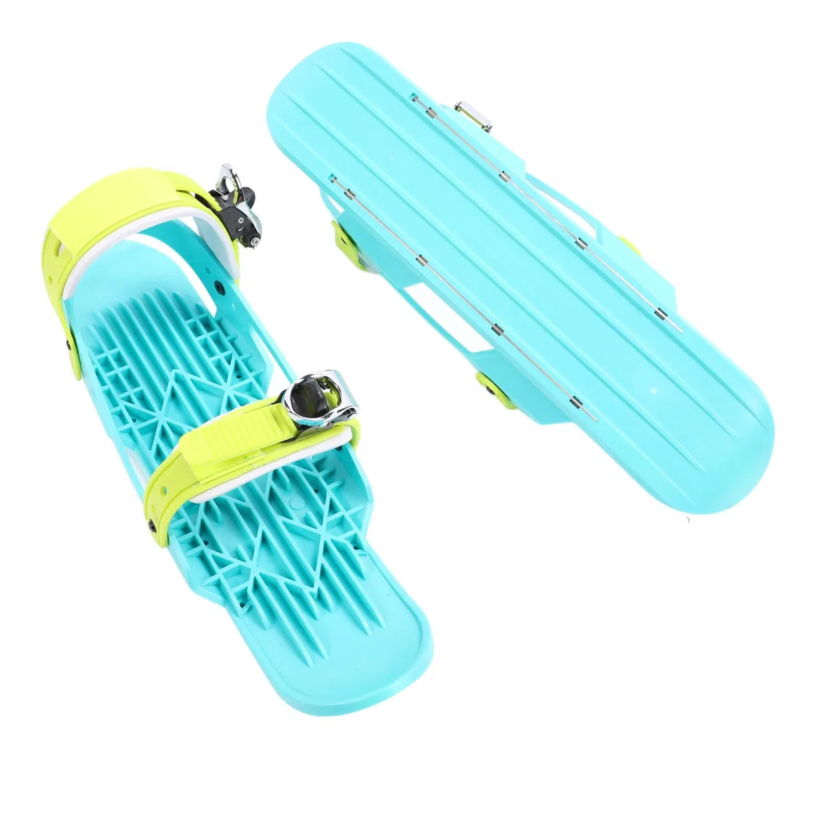 Mini Pattini da Sci Compatti con Custodia, Materiale in Nylon Premium, Cinghie Regolabili per Pattinaggio Invernale, Regalo Perfetto per Sciatori, Modelli per Bambini e Adulti