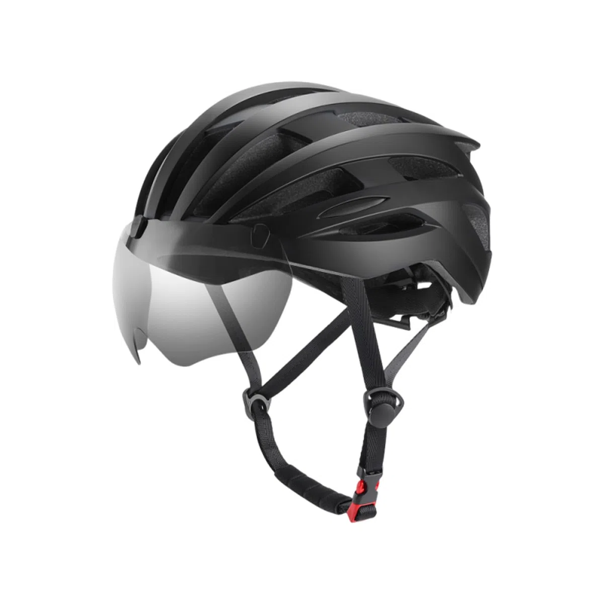 Mingzhe Casco da Bici con Visiera Magnetica Adatta per 62-65 Cm | Costruzione PC EPS, Occhiali Magnetizzati, 24 Fori di Ventilazione, Attrezzatura da Ciclismo per le Corse