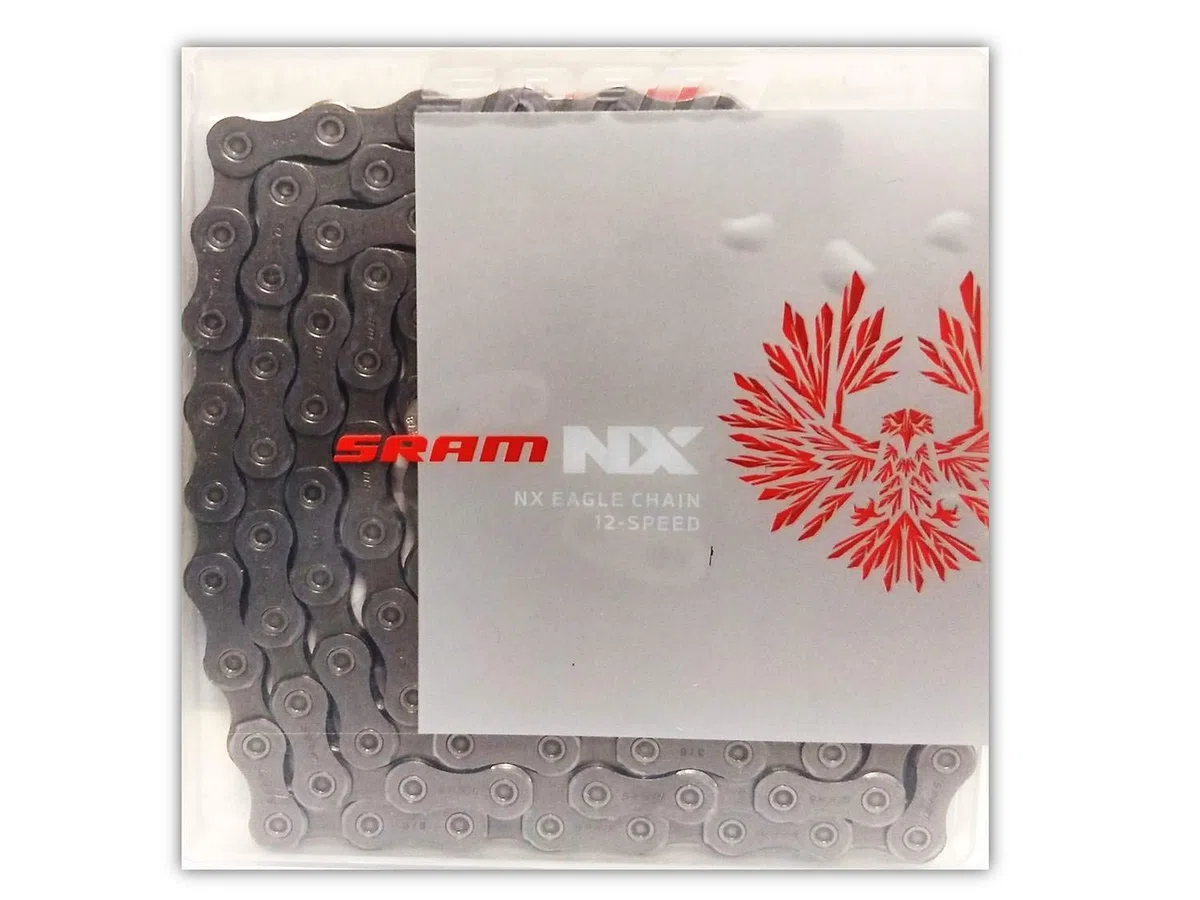 SRAM NX Eagle - Catena a 12 velocità, 126 maglie, con decalcomania, Powerlock incluso