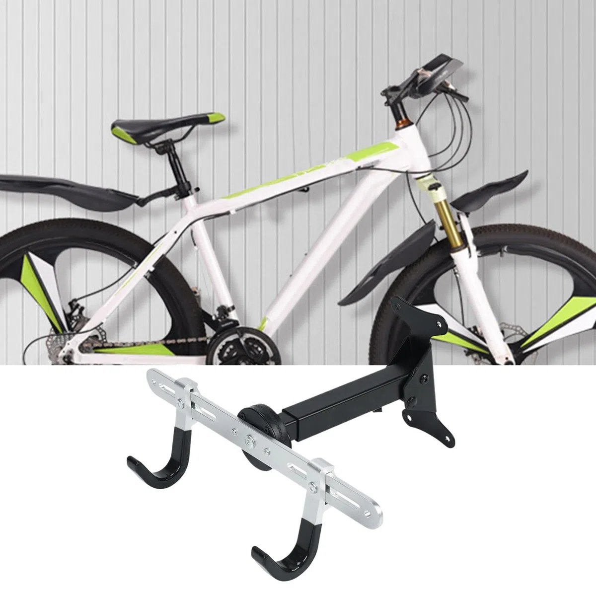 Appendino Per Biciclette Da Parete Gancio Regolabile | Portabiciclette Verticale Da Parete Per Uso Interno, In Casa, Garage, Per Organizzazione, Deposito, Esposizione E Risparmio