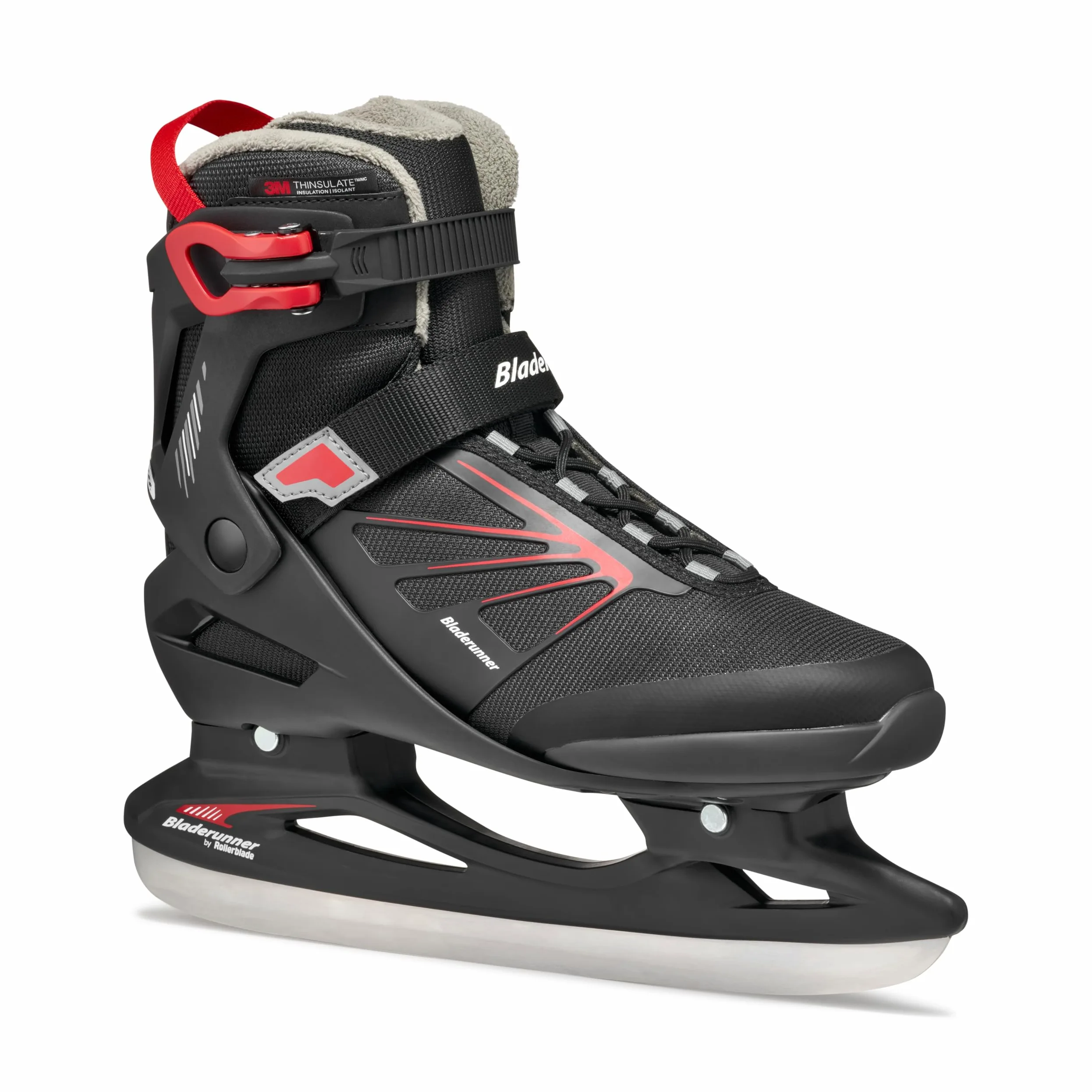 Bladerunner Igniter XT Ice Pattini da ghiaccio, Uomo, Nero/Rosso