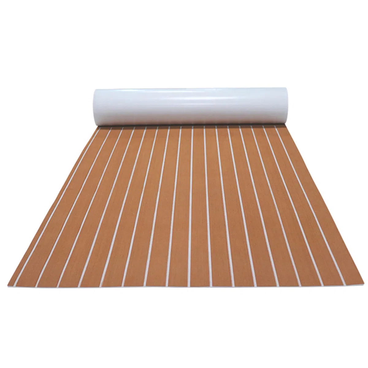 Barca in schiuma Eva, in finta teak, autoadesiva, antiscivolo, per yacht marino, camper, manutenzione del pavimento, 240 x 90 cm