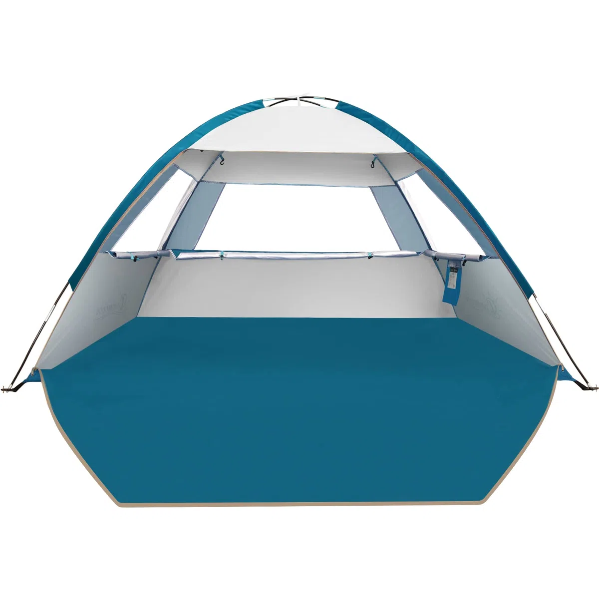 COMMOUDS Tenda da Spiaggia Per 3-4 Persone, Portatile UPF 50+, Leggera, Facile da Montare e da Trasportare. Tenda da Sole, da Campeggio, Pesca, Esterno