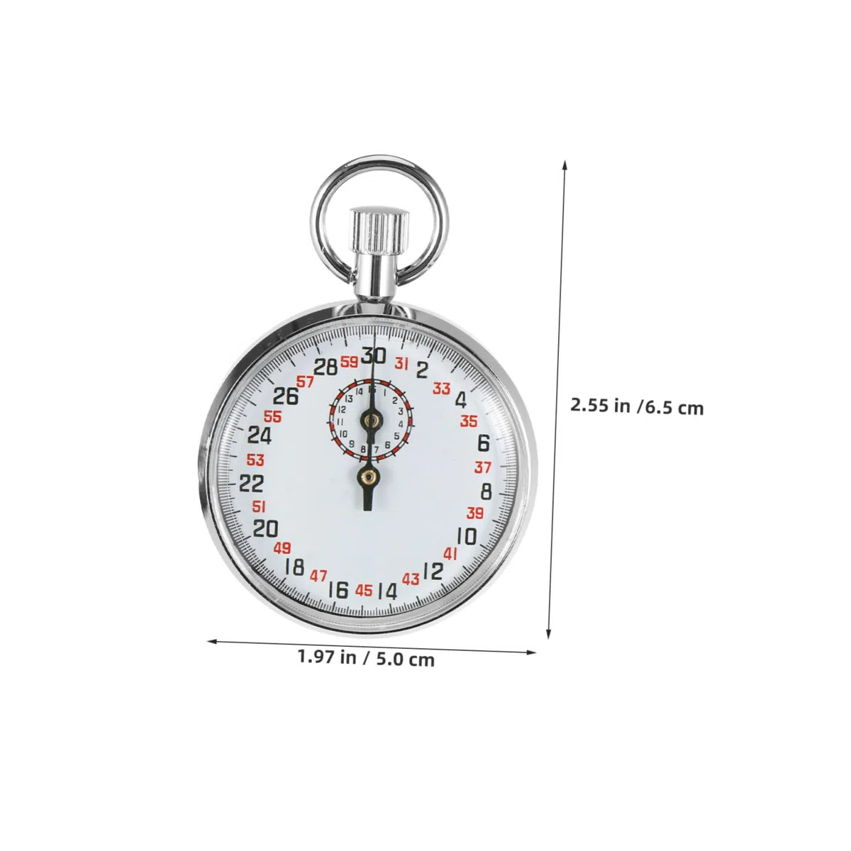 BESTonZON Cronometro Fisico in Metallo Cronometro Meccanico Da Secondi Per Esperimenti Fisici Timer Leggero Portatile Per Allenamento e Cronometraggio in Aula