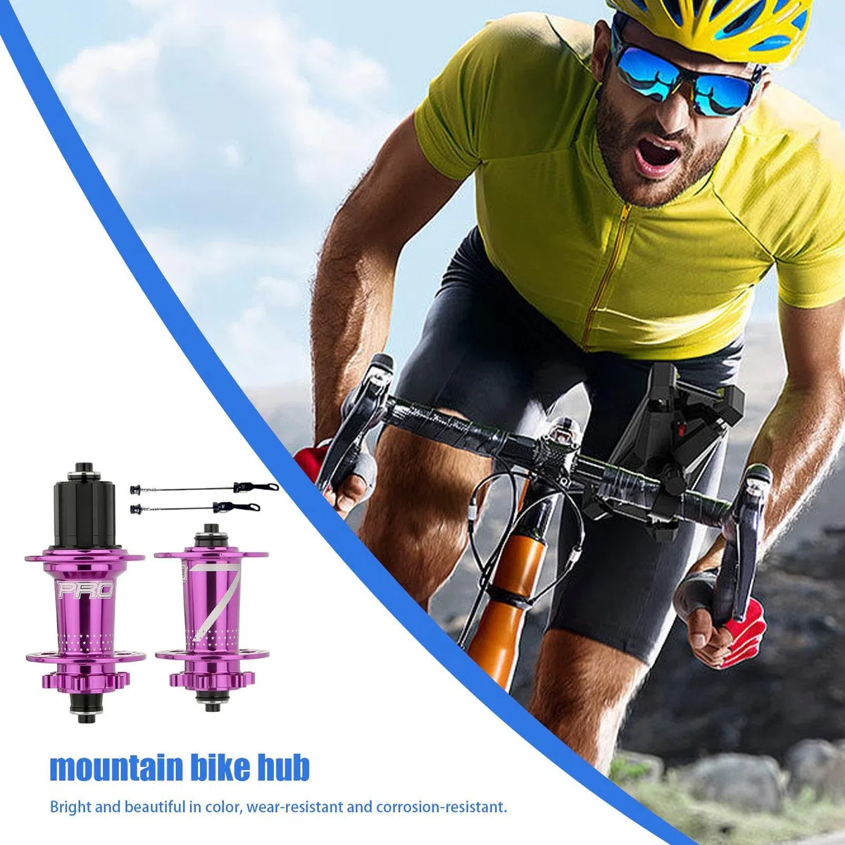Mozzi per Bicicletta - Cuscinetto Ruota Mozzo Sgancio rapido, per Bicicletta | Mozzo per Mountain Bike, Set mozzo Universale, Componenti per Bicicletta, Mozzo Ruota in Lega di Alluminio, Moz