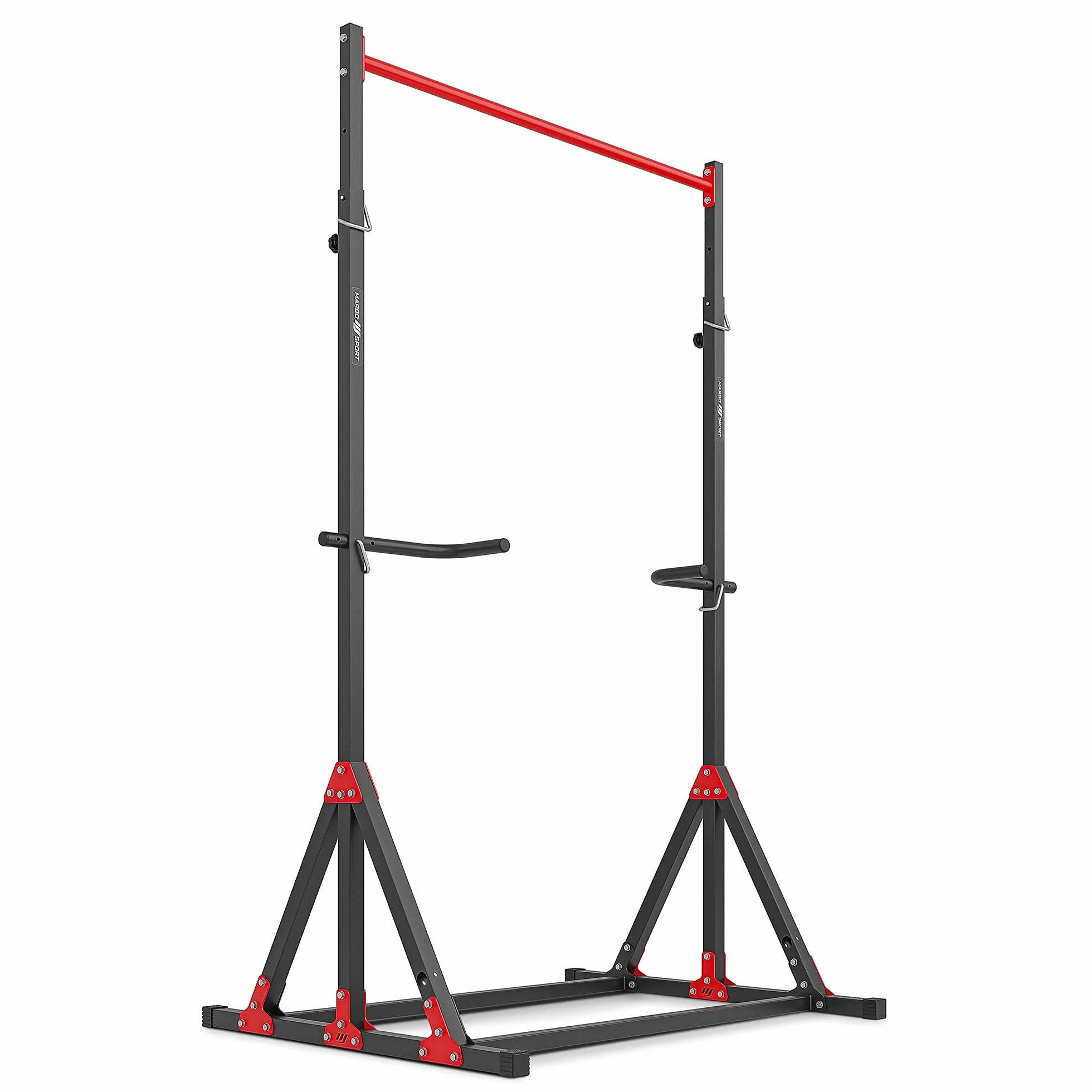 Marbo Sport - Power Tower - Multi-Palestra Stazionaria MH-D203 con Barra per trazioni, Stazione di Immersione e Regolazione in Altezza - attrezzi palestra casa, fitness - Prodotto in EU