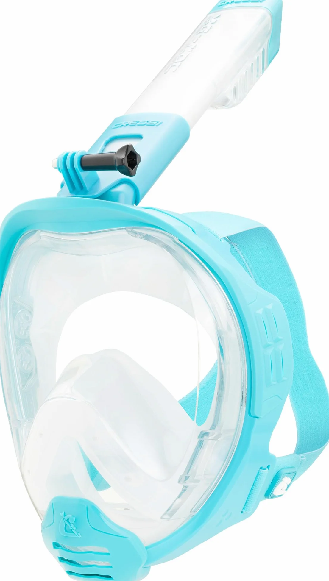 CRESSI dal 1946 Kairon Maschera Integrale Snorkeling Adulti-Trasp/Acquamarina L/XL