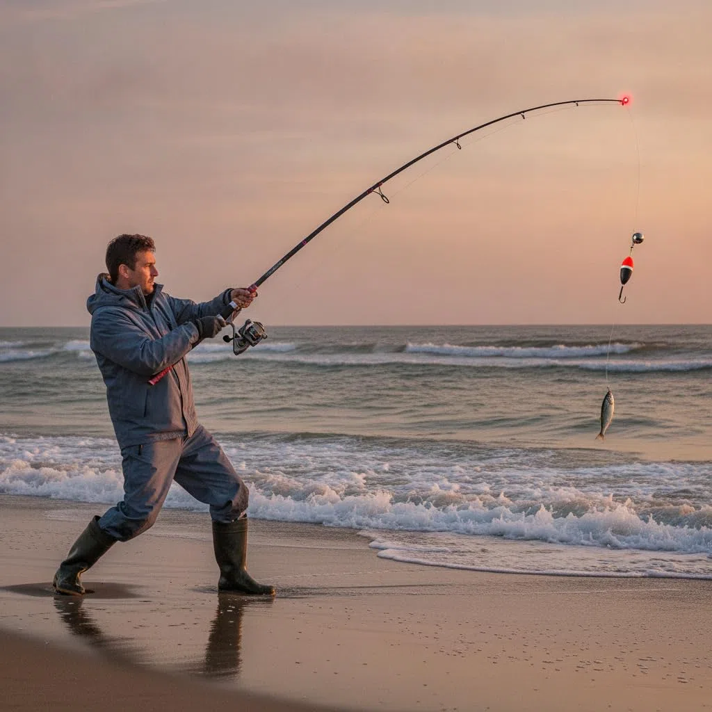 Canna da Pesca Telescopica da Mare | Anelli guida cerci, Set Canna , Sessioni notturne, Per Proprietari di Barche