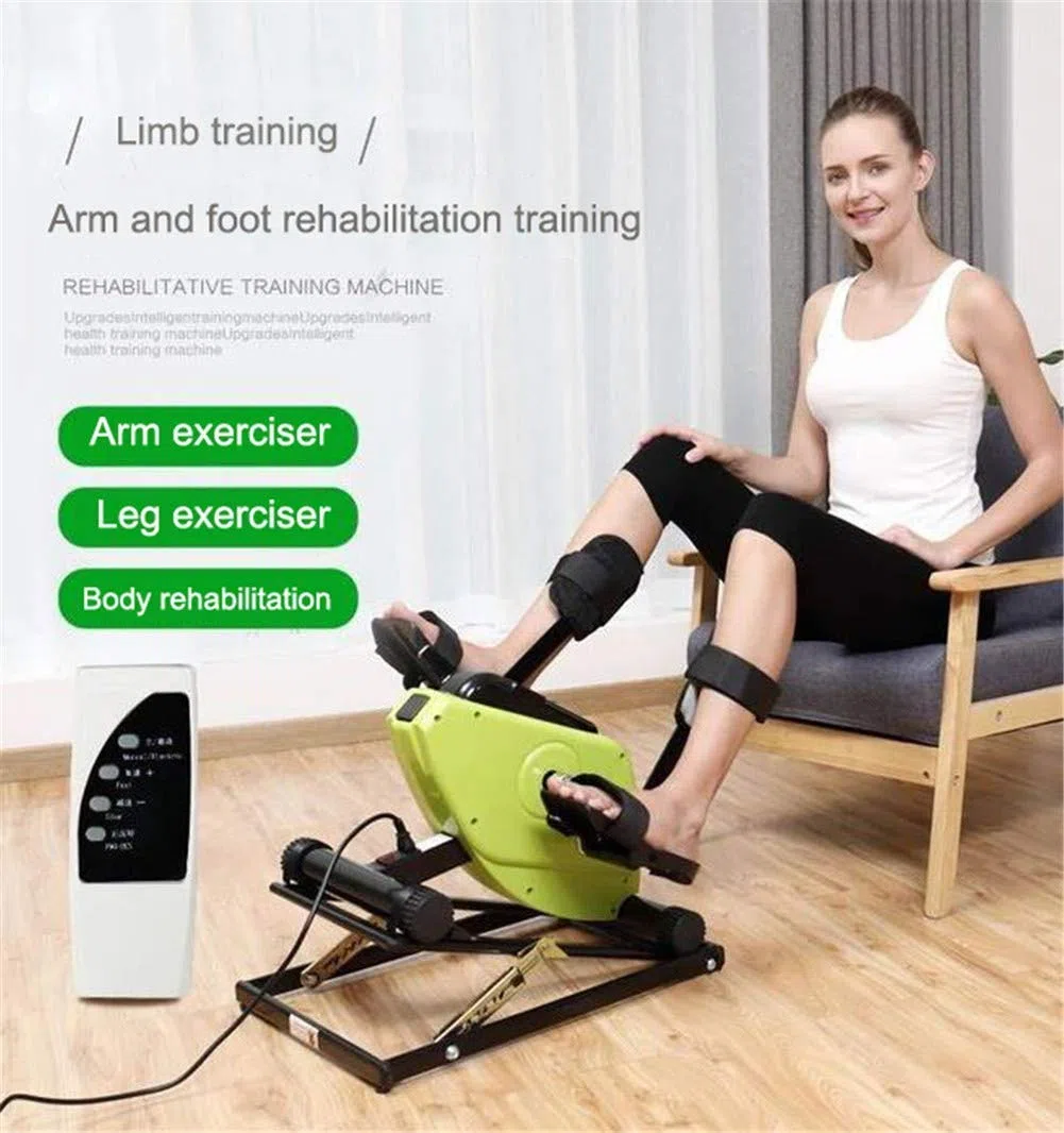 Pedale Elettrico Creativo, Monitor LCD e Telecomando, Cyclette e Pedale Ginnico, Venditore ambulante Medico per Recupero di Gambe, Braccia e Ginocchia, Esercizio Fitness, Palestra