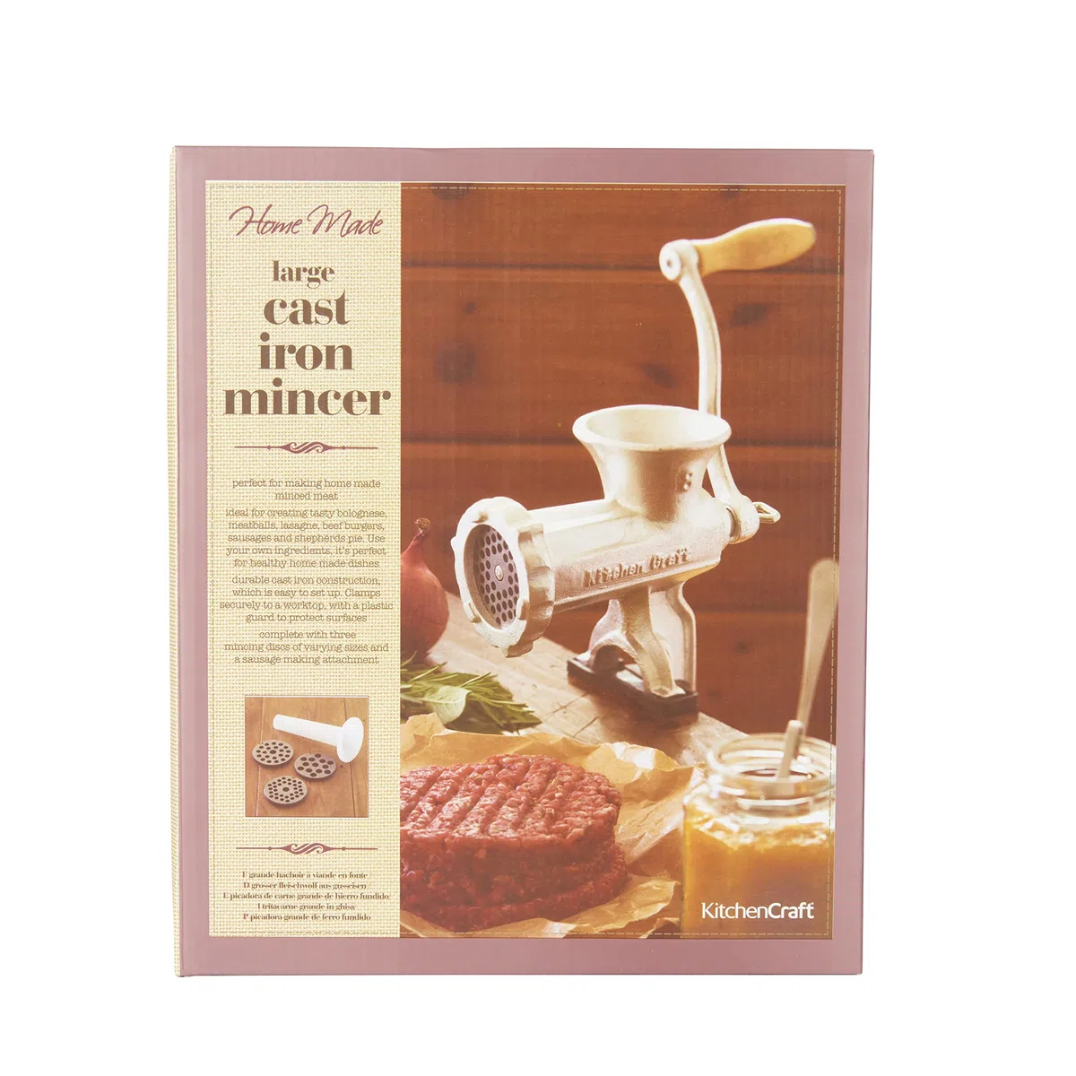 KitchenCraft No. 5 Ghisa Tritacarne, Argento