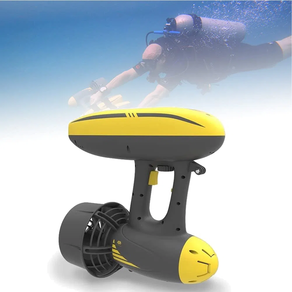 Monopattino subacqueo con 3 supporti per fotocamera, propulsore per immersioni subacquee, snorkeling, avventure in piscina, attrezzatura per sport acquatici per avventure in mare