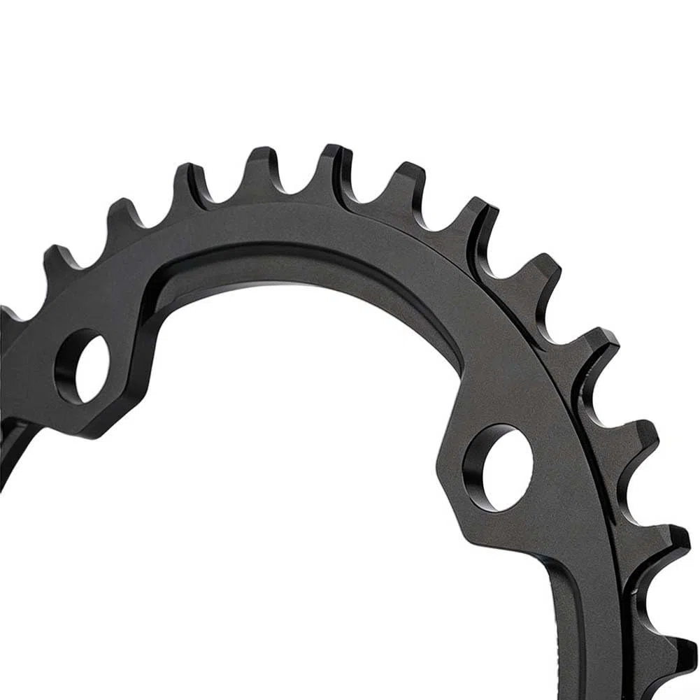 Guarnitura MTB in lega 32T 104BCD Corona singola | Costruzione in lega di alluminio, corona larga stretta 32T, vestibilità 104BCD, per uso robusto MTB, lunga durata