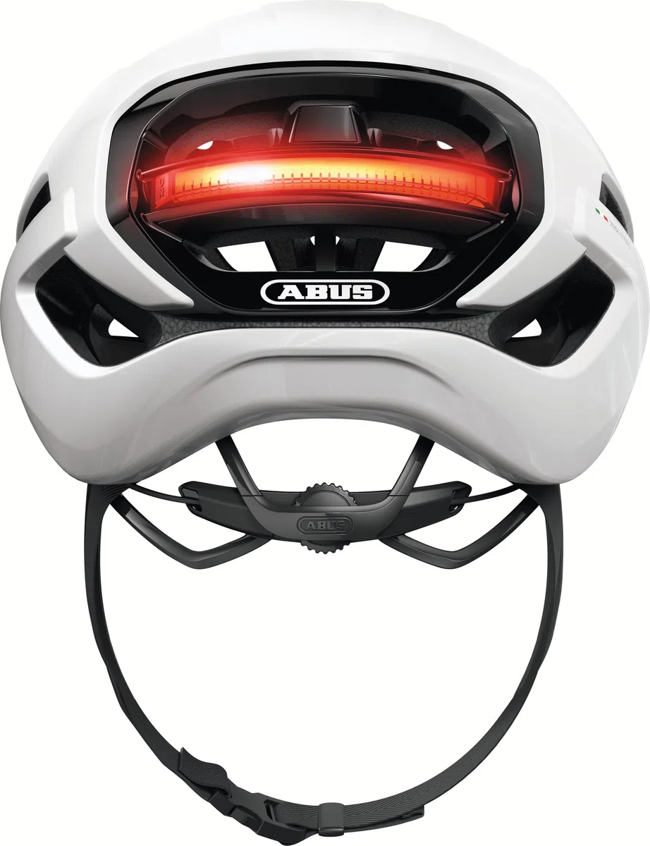 ABUS Casco Gravel, modello Taipan LED – Casco da bicicletta con luce per bicicletta Gravel, leggero, versatile e ben ventilato, con supporto per occhiali, per ragazzi, donne e uomini