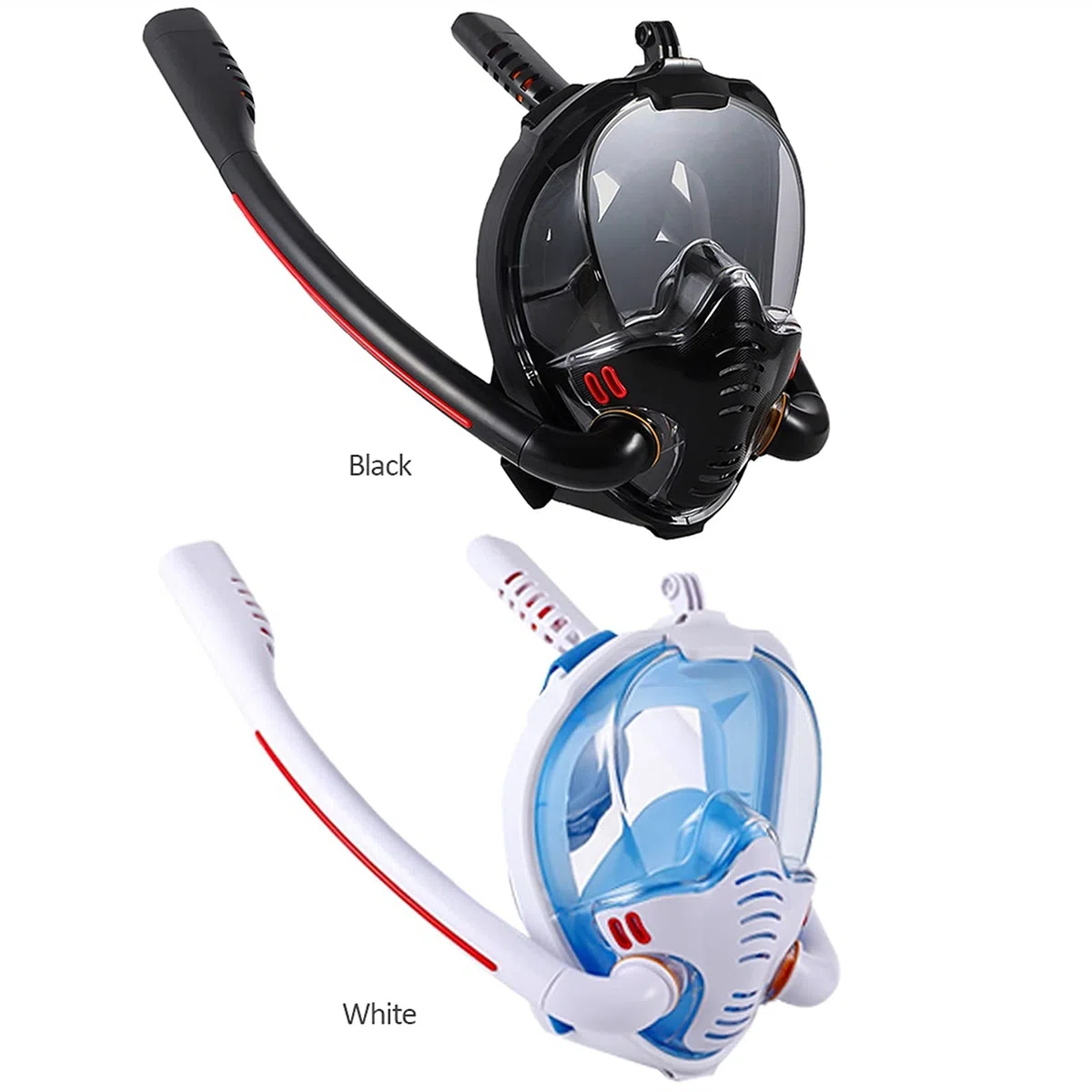 Maschera da Snorkeling per Bambini， Adulti， Maschera Subacquea， Maschera Integrale per Snorkeling， Maschera antiappannamento， Maschera Subacquea per Nuoto，