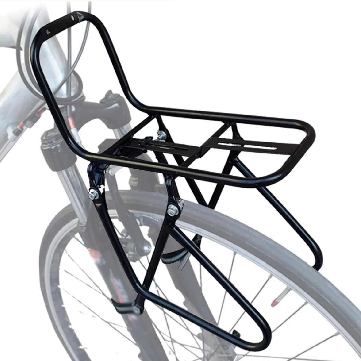 Portapacchi anteriore per bicicletta, in lega di alluminio, capacità di 15 kg, per mountain bike e bici da strada, supporto per attrezzatura da ciclismo, per bagagli, picnic