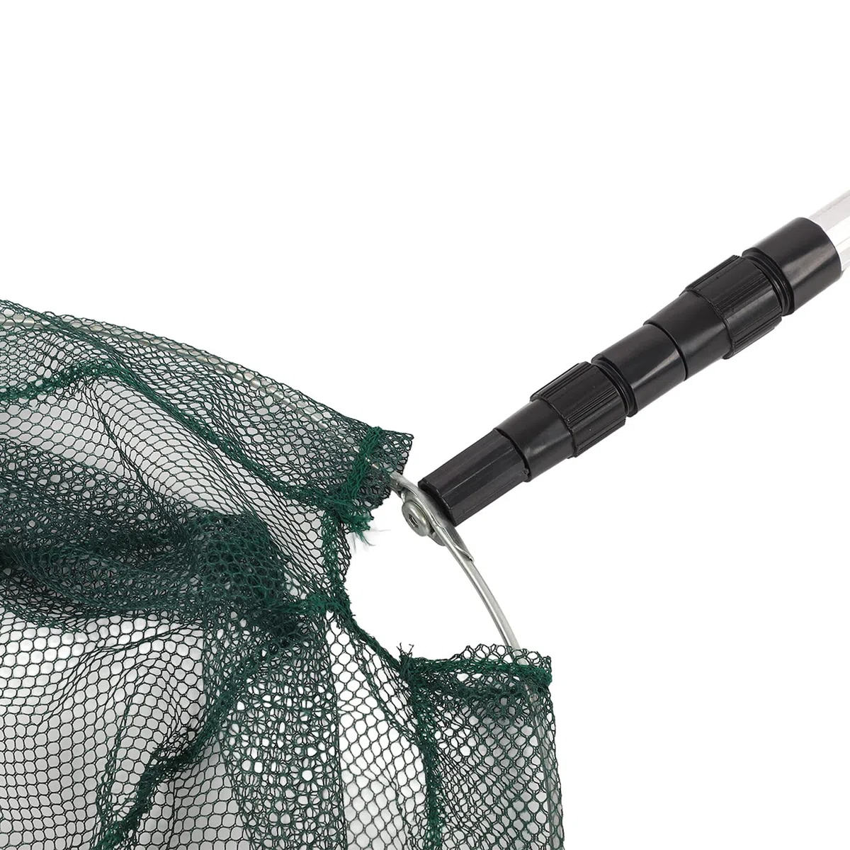 Rete da Pesca in Lega di Alluminio PVC, Guadino da Pesca Pieghevole, Guadino per Pesci con Manico Telescopico Lungo per il Rilascio a Cattura dei Pesci