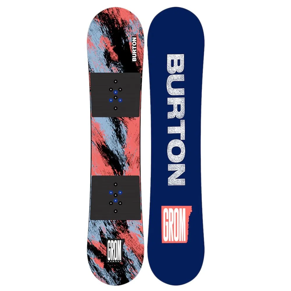 Burton - Tavola da snowboard Kids' Grom Camber Ragazzo - Ragazzo - Dimensione 130 - Grigio