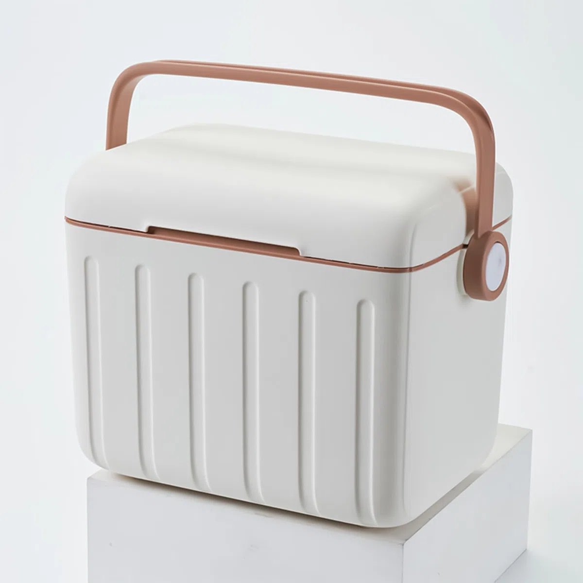 Refrigeratori da campeggio, scatola di conservazione con manico, dispositivo di raffreddamento da picnic per alimenti, capacità 6 litri, contenitore facile da trasportare, accessorio da viaggio