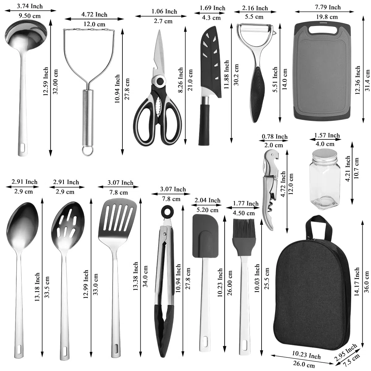 Accessori essenziali per il campeggio Attrezzatura da campeggio Must Haves, Cucina da campeggio Rv Set di utensili da cucina Zaino in spalla Forniture Camper Gadget Outdoor