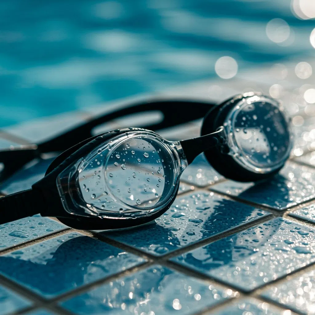 l&j Occhiali da Nuoto Ottici Performance con Diottrie Positive e Negative per Uomo e Donna – Lenti Graduate Intercambiabili – Antigraffio Antiappannamento – Silicone Morbido Alta Visibilità