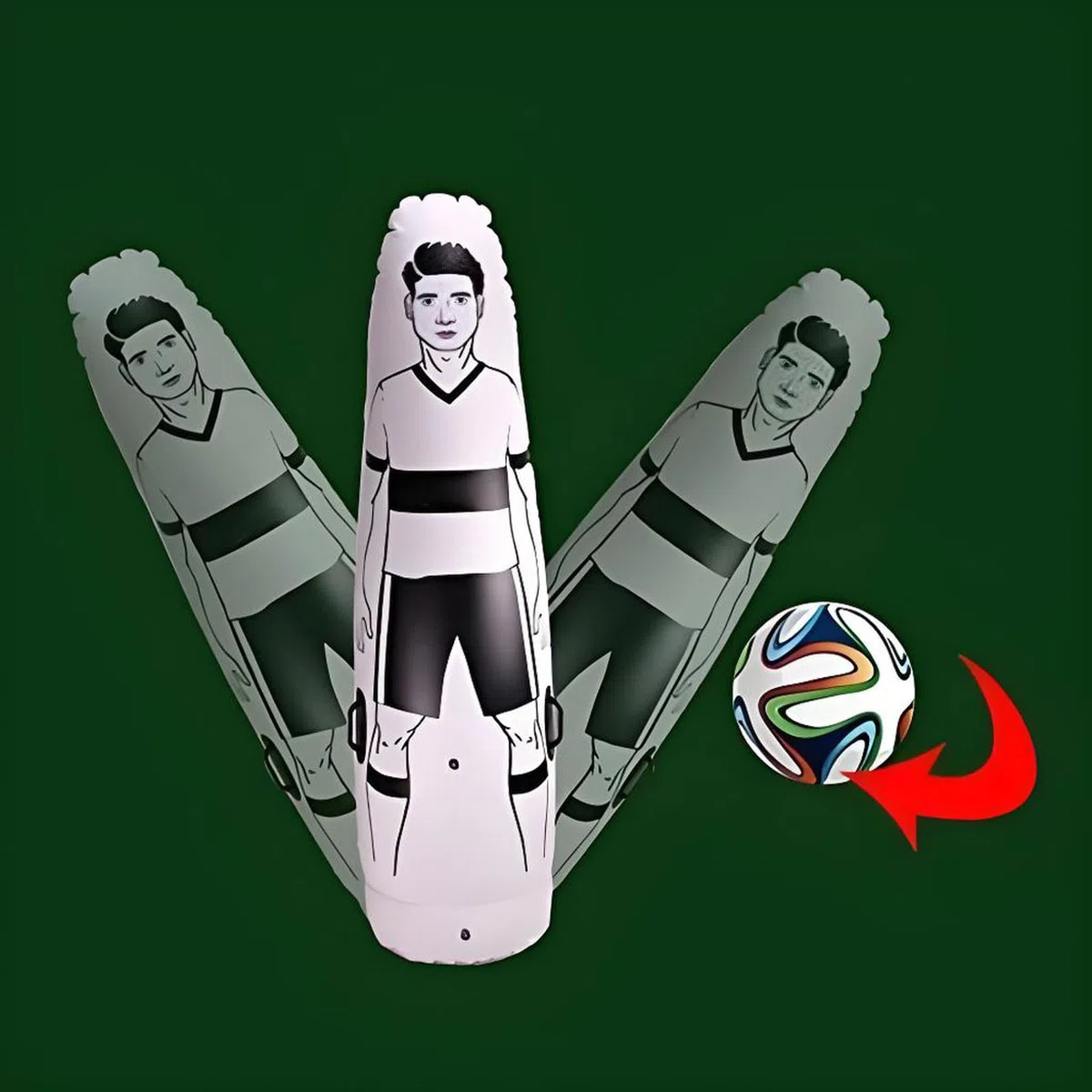 1.6m /1.75m /1.8 m /2.05m Figli Adulti Gonfiabile da Calcio Portiere Tumbler Air Calcio Training manichino