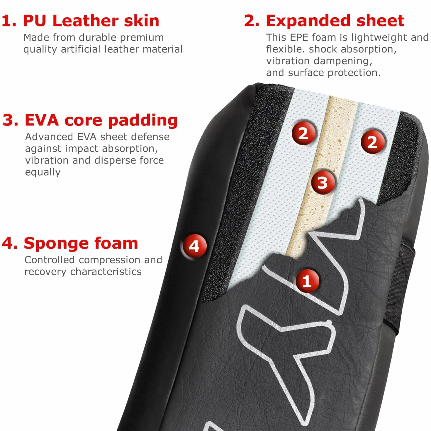 Mytra Fusion punzone pad MMA colpitori muay thai Curvo colpitori arti marziali scudo