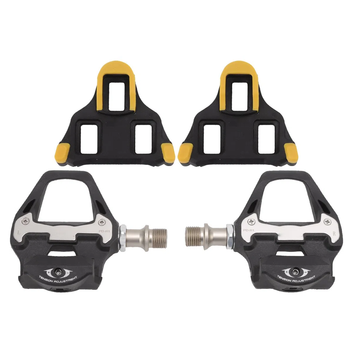 Changor Pedali per Bicicletta Autobloccanti con Tacchetti Costruzione in Nylon Resistente per Mountain Bike 1 Paio 96,8x46,7x21,5 Mm