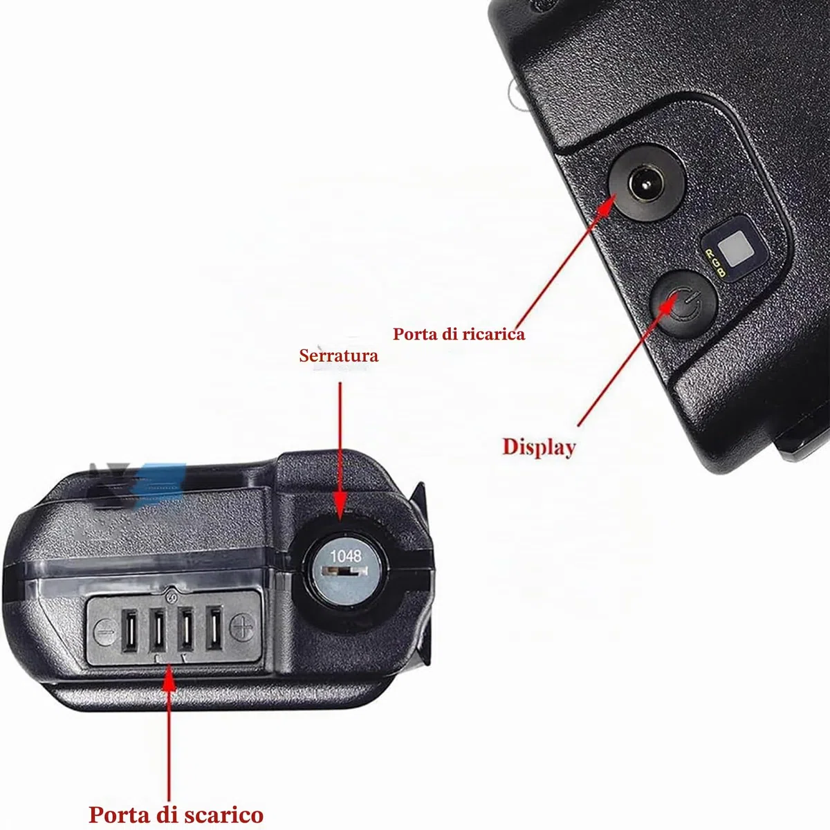 Batteria Pieghevole Per Bici Elettrica 36V 13Ah 18Ah 48V 10Ah 14Ah Ebike Batteria Batteria Per Bici Elettrica Per 50W-250W Con Caricabatterie 36V 13Ah