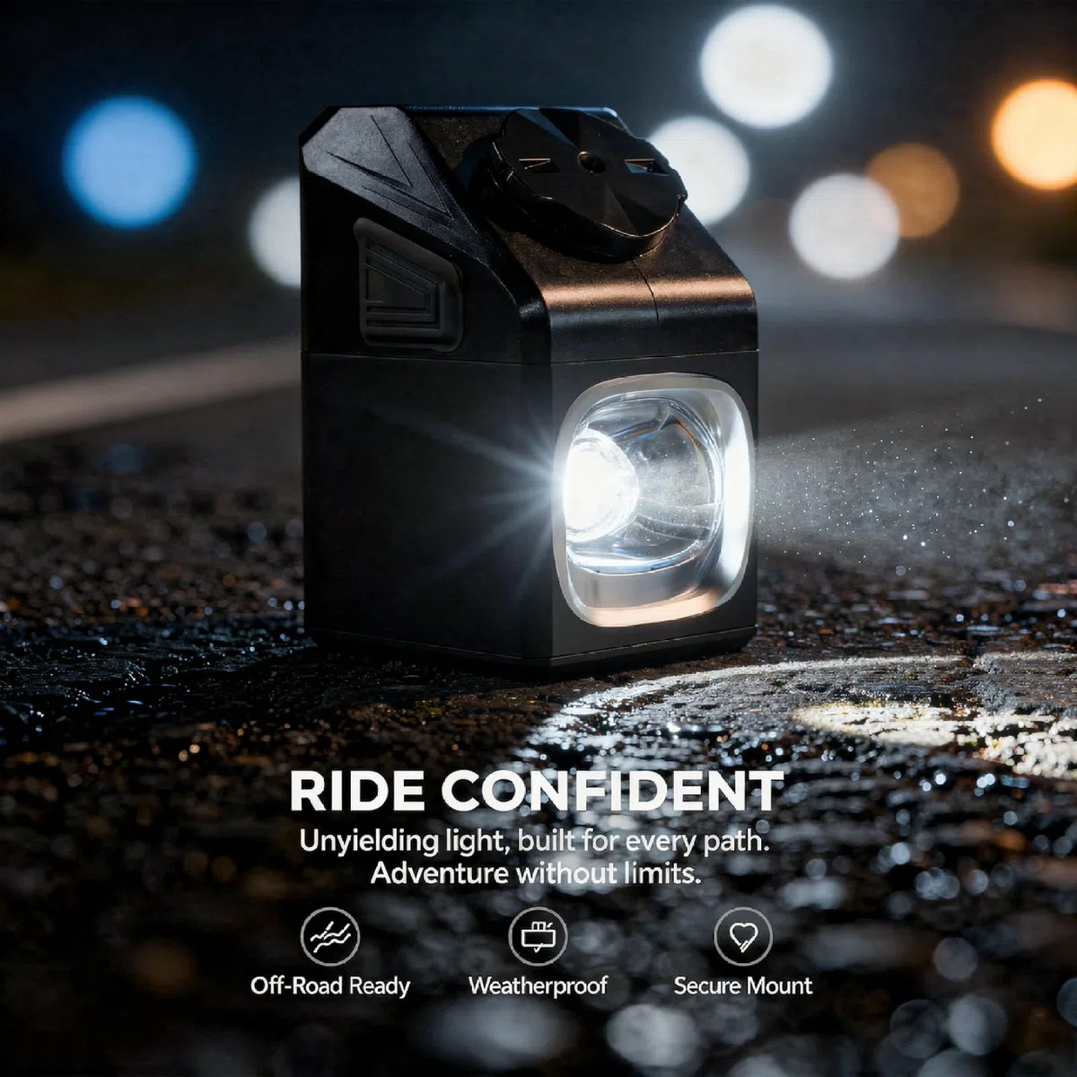 Luce, 1600Lm, Doppia Sorgente di Luce Per La Guida Notturna, Anti-Glare Cut-Off Fascio, Batteria 4000Mah, Ipx6 Impermeabile, Lega di Alluminio, Facile Montaggio