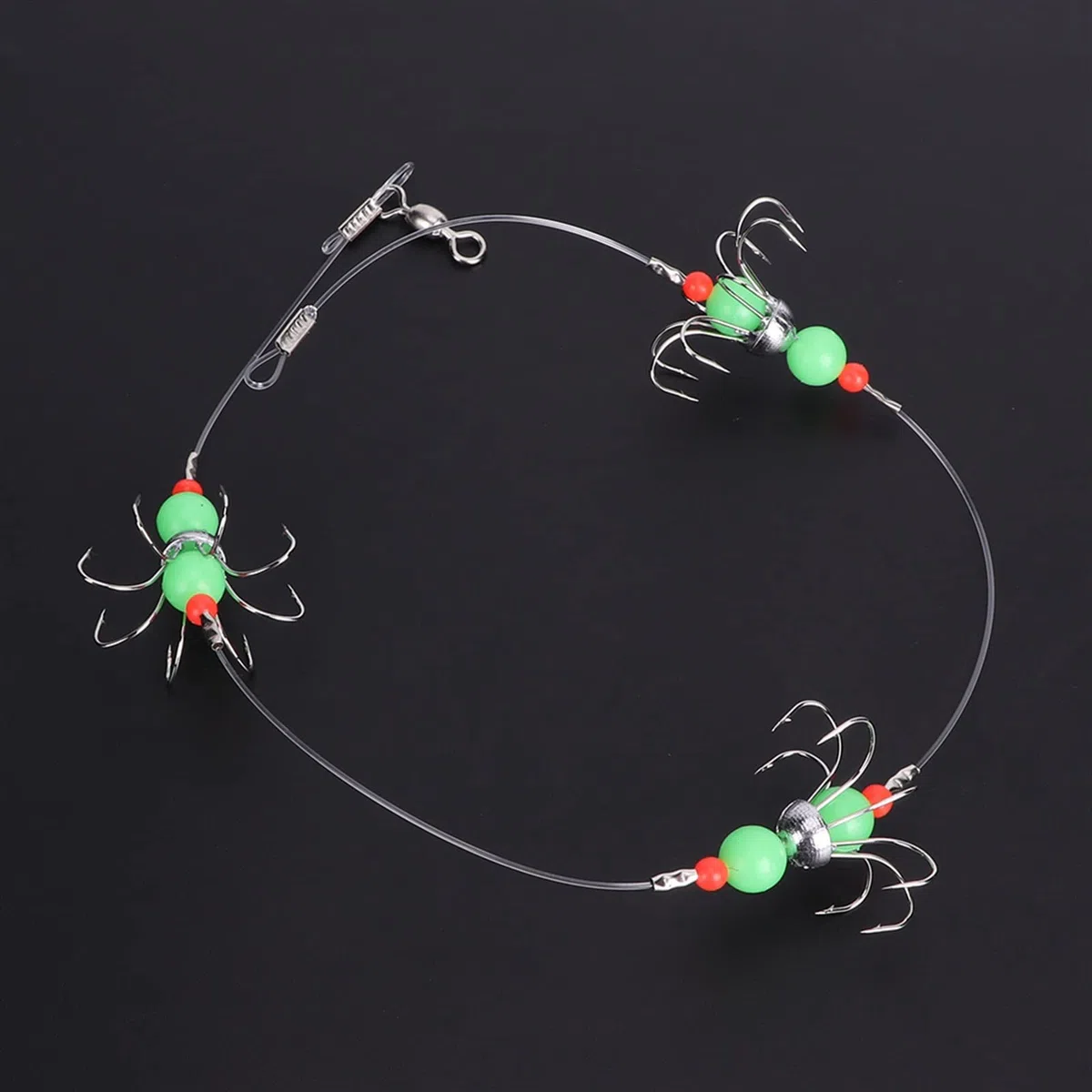 Ami da Pesca Luminoso Calamari Stringa Gancio Polpo Amo da Pesca 8 Artigli Spinato Amo da Pesca Fluorescenza Notte Amo da Pesca Linea Affronta Accessori Gancio da Pesca
