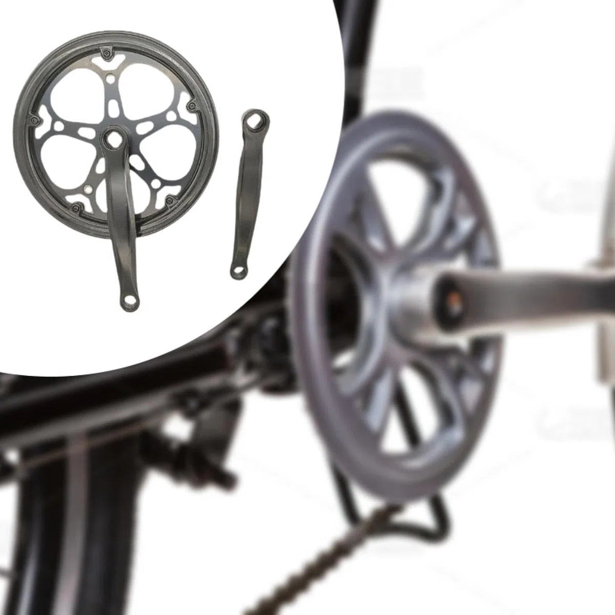 Guarnitura per Bicicletta Resistente con Perno, Facile da Installare, Leggera E Monoblocco.