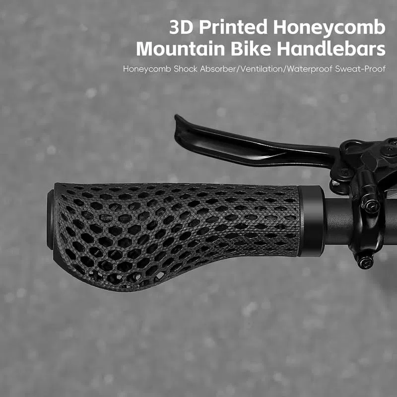 2 Pezzi Manopole Bici per Giant X Sport, Grip Manubrio Ergonomiche Antiscivolo Struttura a Nido d'Ape Stampa 3D Comfort Ammortizzant