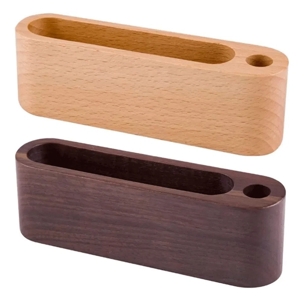 JINGYAN Portapenne Portapenne in legno Forniture per ufficio Accessori da scrivania Porta biglietti visita Organizer(B)