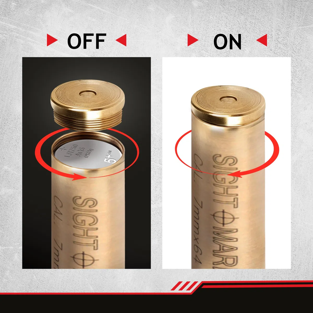 Sightmark SM39030 collimatore Laser boresight Cal. 7mm x64