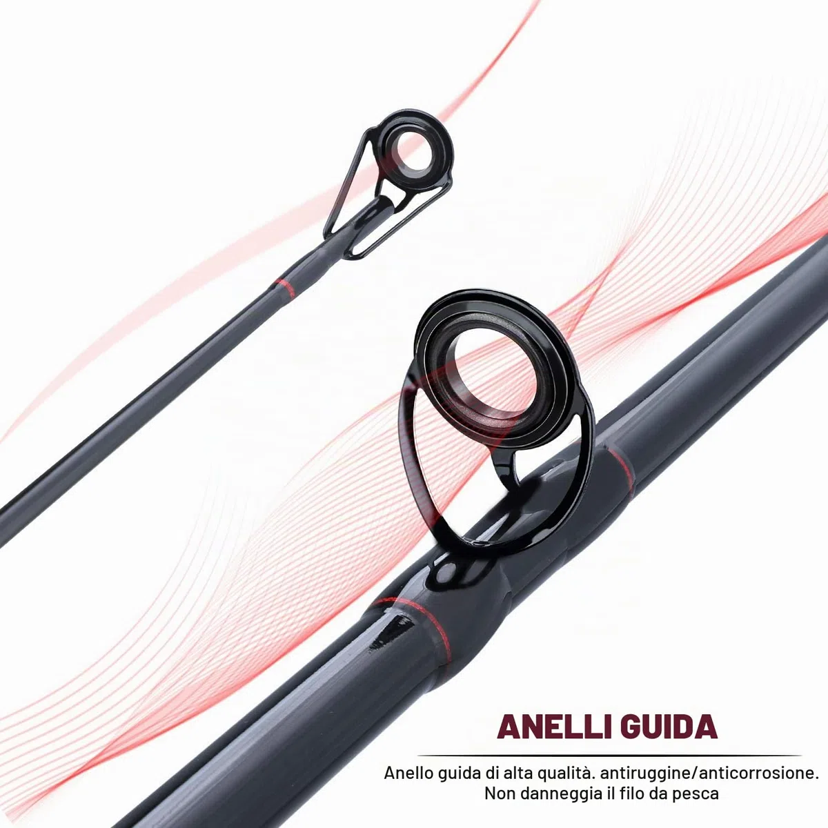 Sougayilang Canna da pesca alla carpa, canna da pesca in fibra di carbonio super dura, 4/5 sezioni, canna da pesca portatile con comoda impugnatura Eva per acqua salata o dolce