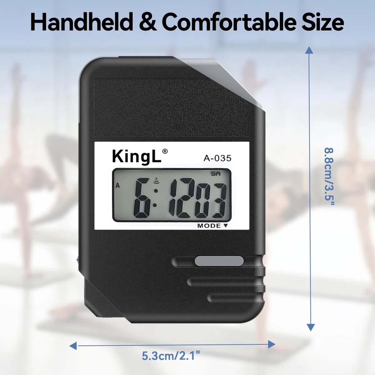 Confezione da 2 cronometro digitale con ampio display, modalità split sul giro, timer portatile impermeabile per allenatori, insegnanti, bambini, corsa, nuoto, allenamento (confezione da 2)