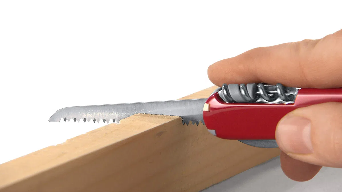 Victorinox, Trailmaster Grip, Coltello Svizzero, Originale, Multiuso, Campeggio, 10 Funzioni, Lama, grande with wavy edge, Cacciavite 3 mm, Bloccabile, Lama a una mano