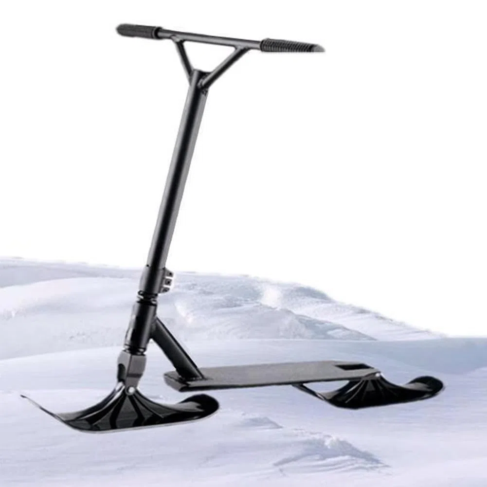 Snow and Land Sled - Monopattino da neve 2 in 1, doppio uso, per adulti e bambini, per tutti i terreni, in PVC resistente all'abrasione, per attività all'aperto e invernali