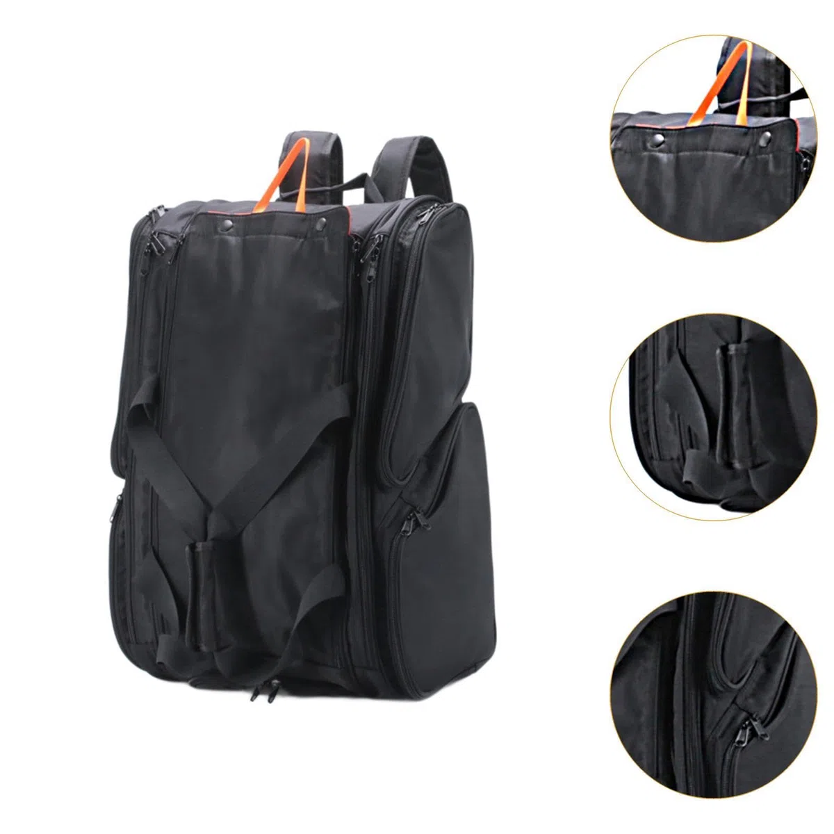 Pickleball Borsa Zaino Porta Racchette Organizer Accessori Impermeabile Manico Scomparto Scarpe Spallacci Regolabili Adatta per Viaggi Regalo, Nero