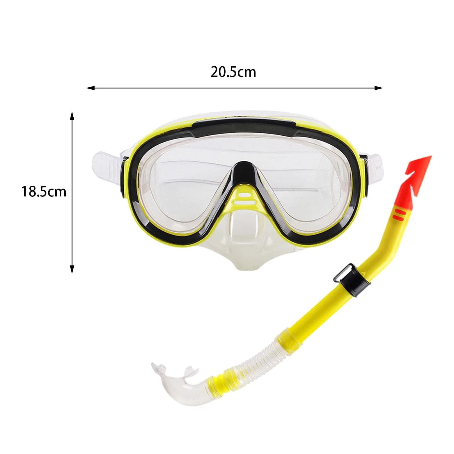 Set da snorkeling per adulti per sport acquatici, immersioni subacquee e nuoto, design leggero per uomini e donne, ideale per attività in spiaggia e in mare