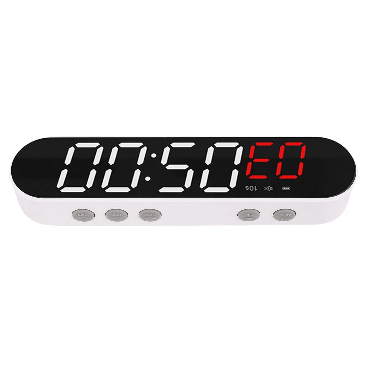 Domary Timer Fitness a Intervalli, Cronometro Facile da Usare, Timer di Allenamento Telecomandato per Palestra di Casa, 6,69x1,57x0,94 Pollici